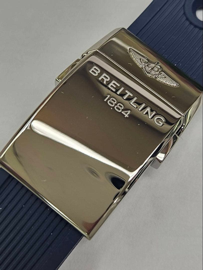 三太郎 ブライトリング ラバーベルト ネイビー 時計 22-20 純正品