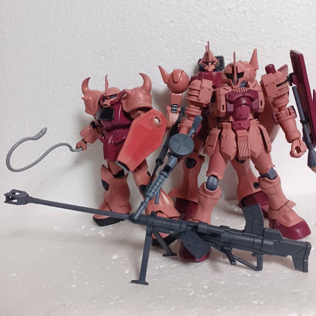 ジークアクス最終回に登場したHG1/144シャア専用5体セット