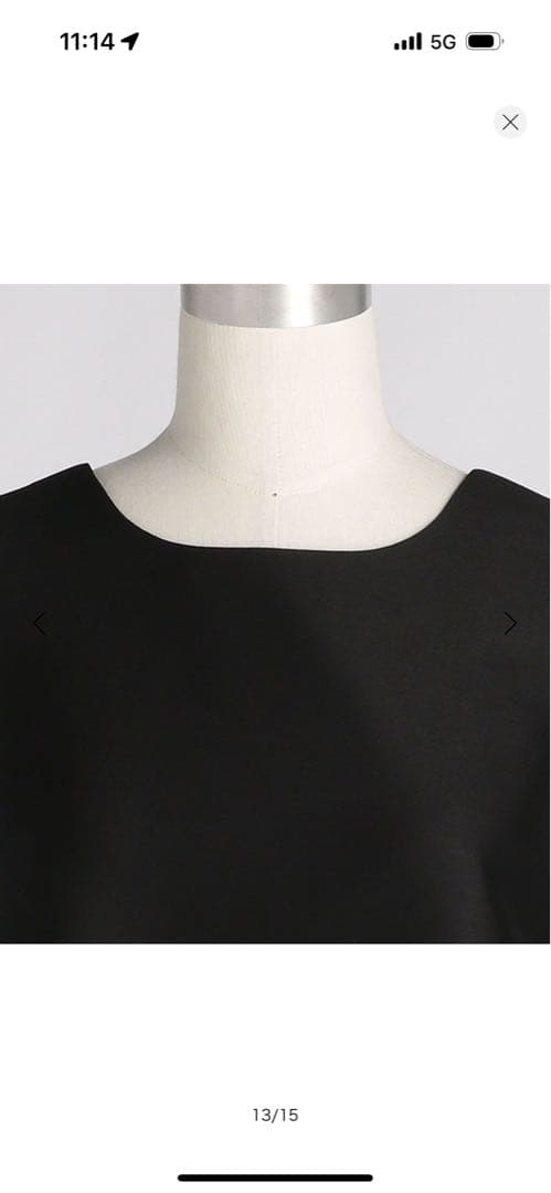 お値下げユナイテッドアローズワンピース ドゥロワーブラミンクブラックワンピース