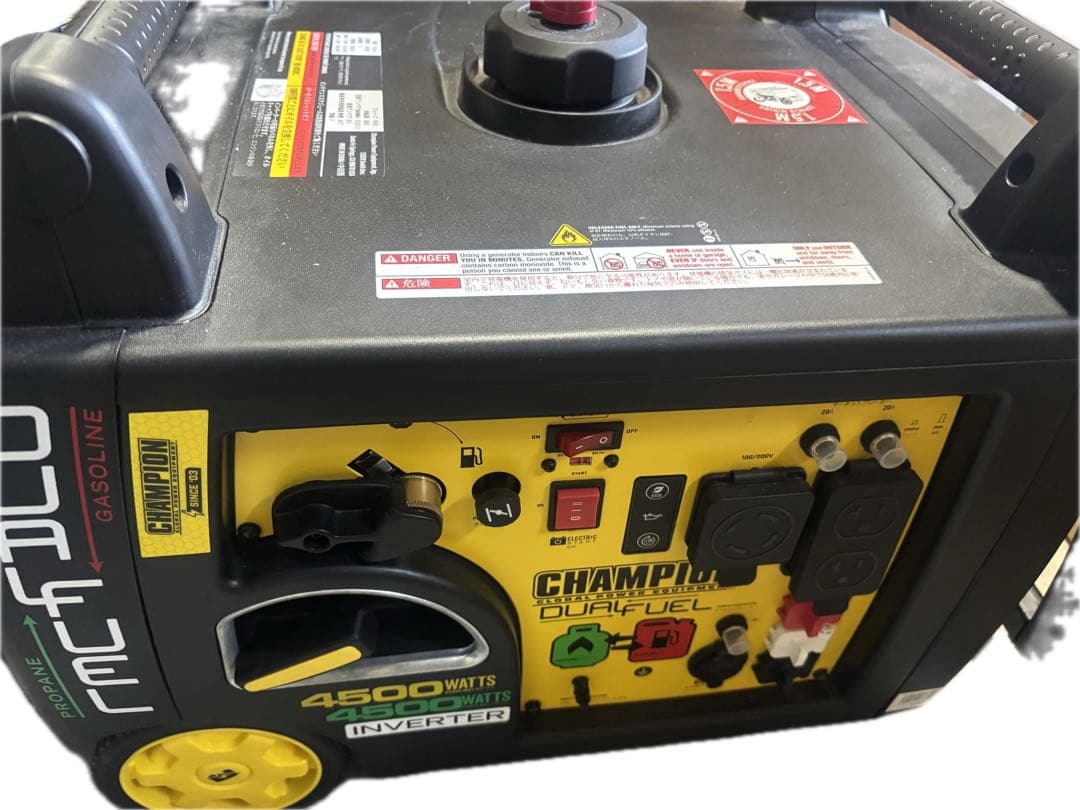 チャンピオン 発電機 3100W 50/60Hz ガソリン/LPガス対応