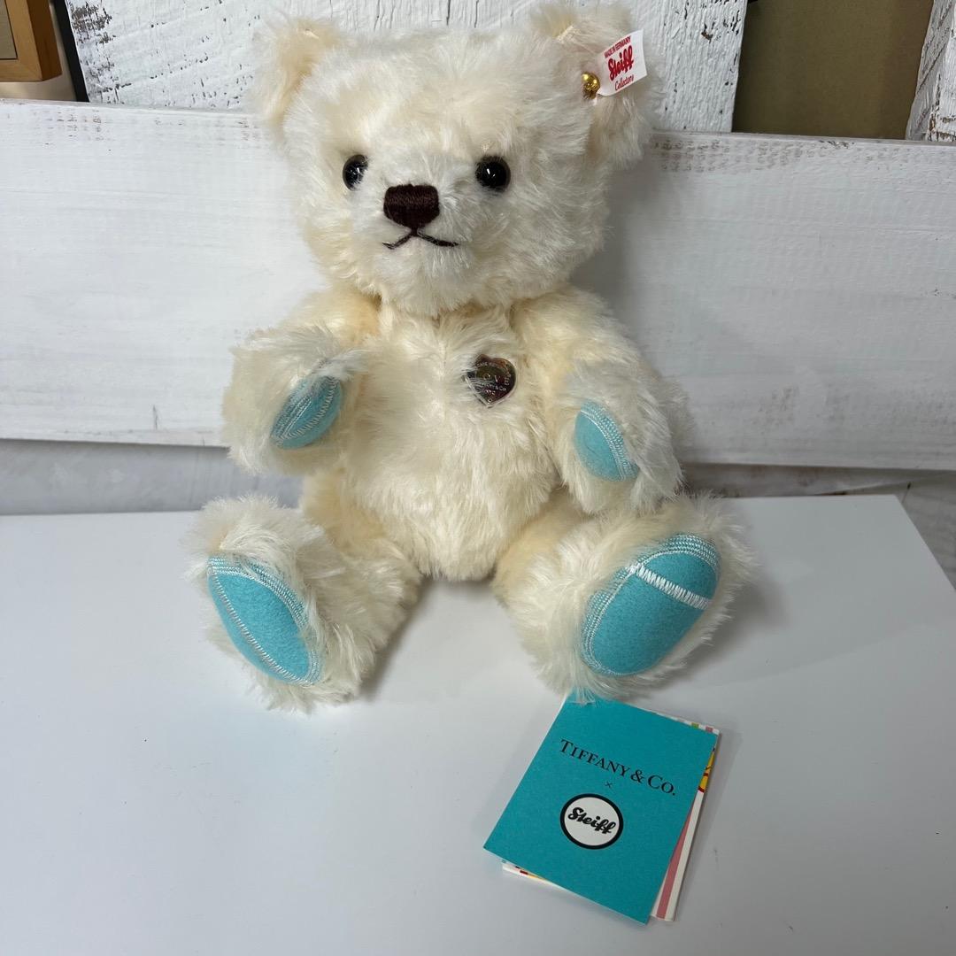 Tiffany&Coティファニー×シュタイフ テディベア ホワイト ティファニー