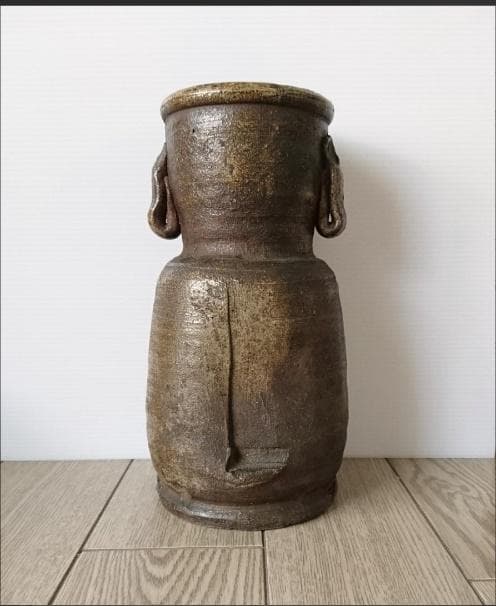 備前焼 人間国宝 山本陶秀 耳付花入