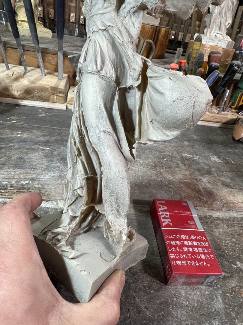 サモトラケのニケ・型製造・未仕上げ品 h350× w200×220 約1.5kg