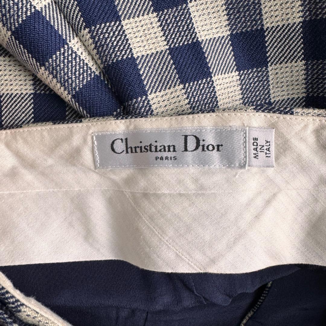 クリスチャンディオール　チェック柄 ラップ スコート　ショートパンツ　スカート