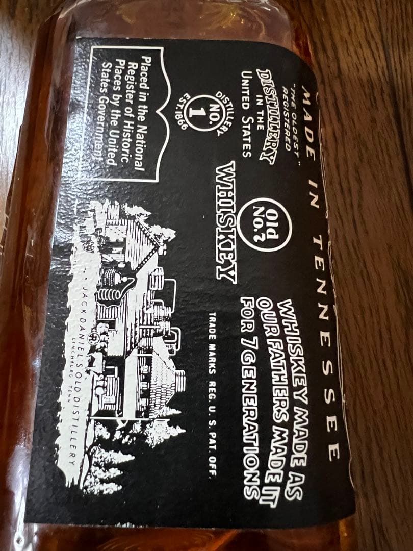 貴重83年】ジャックダニエル オールドボトル 45% 赤紙封印 750ml