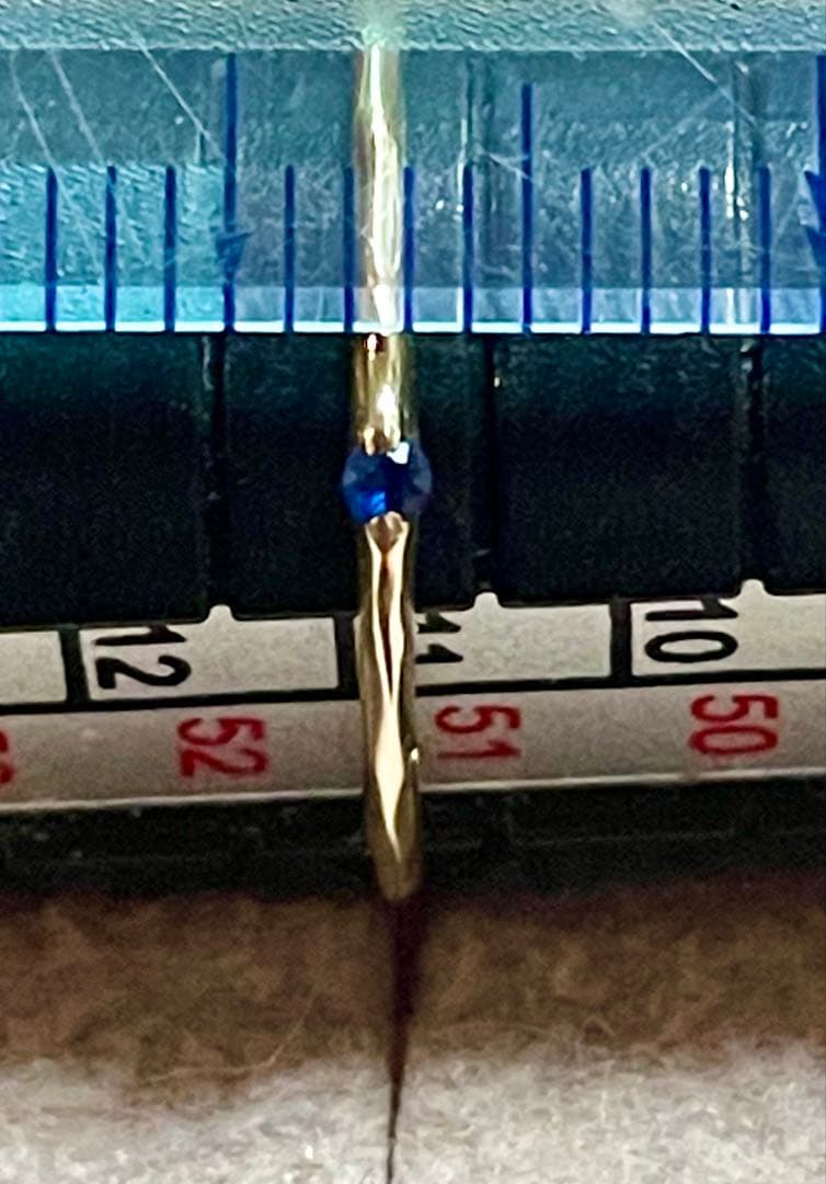 k10金 ブルーサファイア リング 指輪