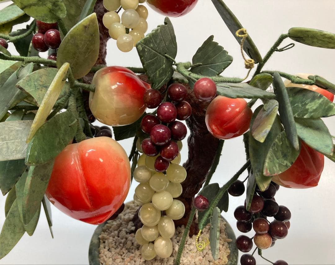 中国美術 天然石 玉石盆栽