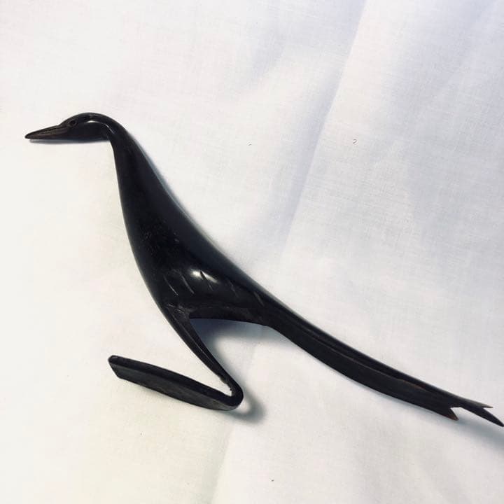 激レア19世期フランスアンティーク手彫牛角鳥のオブジェ