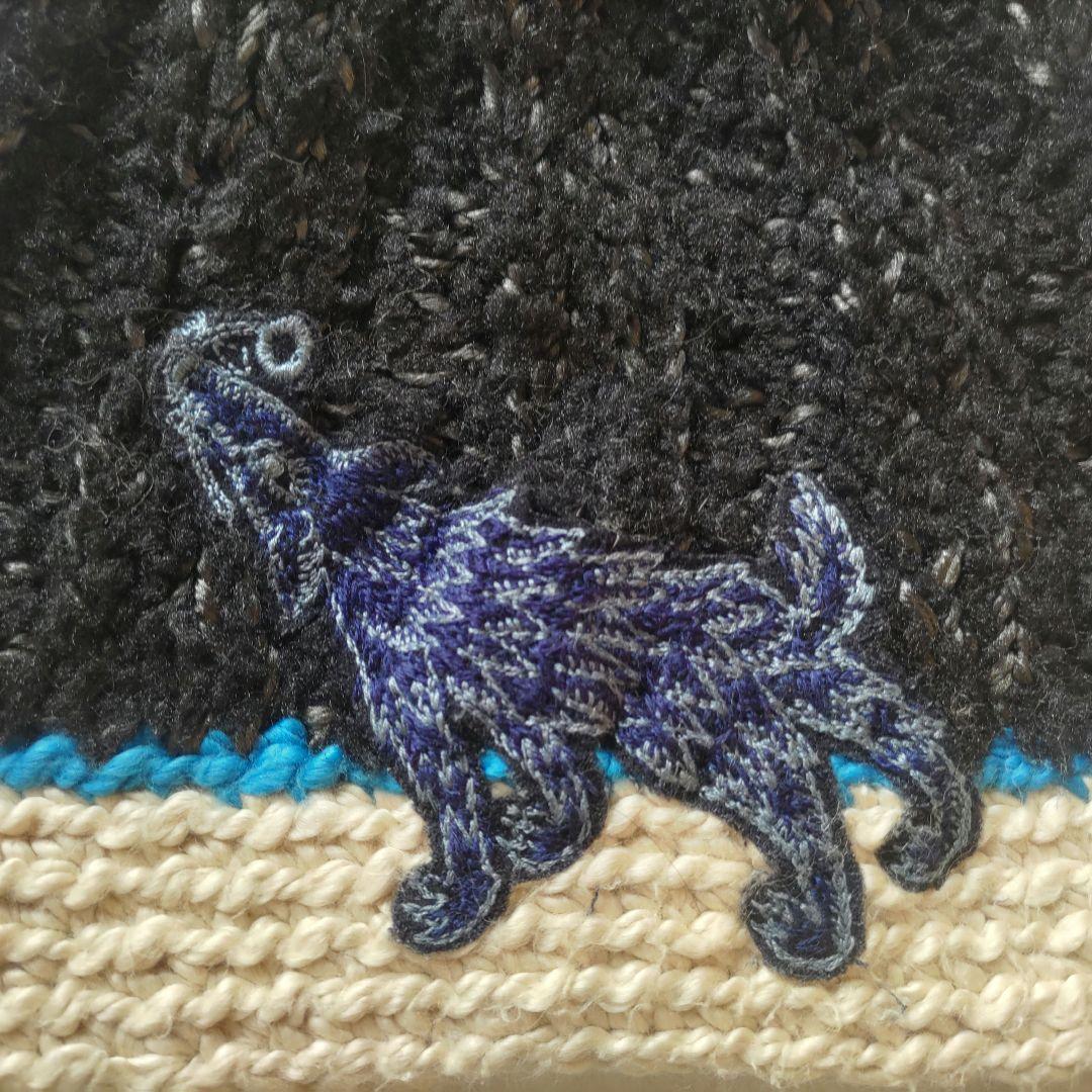 美品 mina perhonen wolf&flower ニットキャップの通販はau PAY