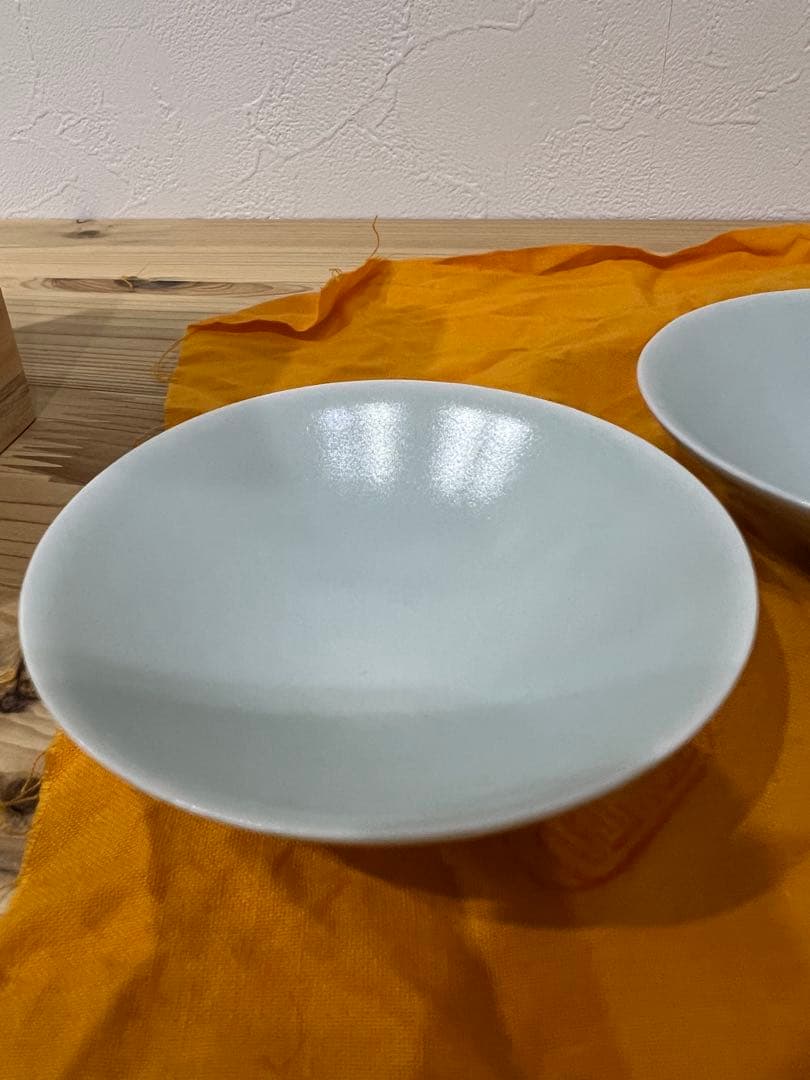 深見陶治／青白磁⭐︎湯呑とぐい呑み　3点セット