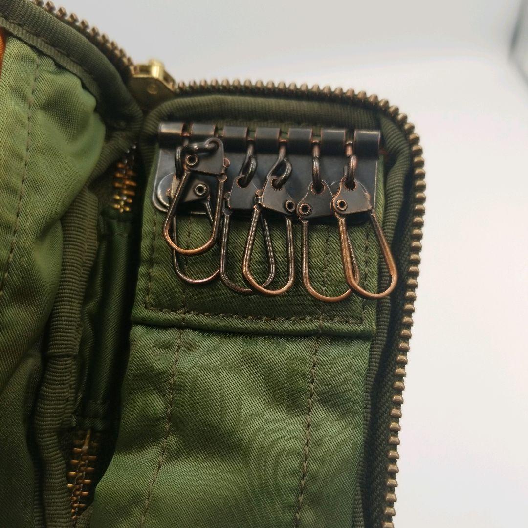 美品】PORTER ポーター キーケース セージグリーン タンカー 希少