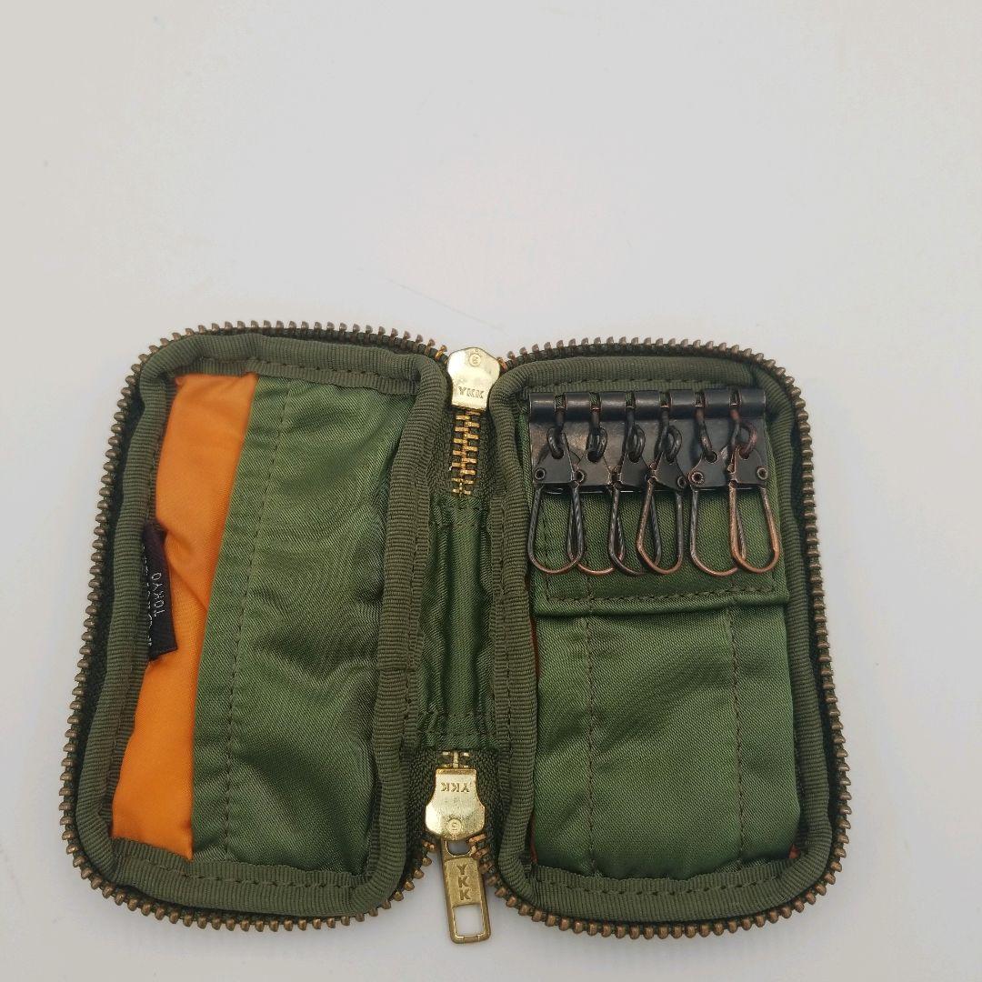 美品】PORTER ポーター キーケース セージグリーン タンカー 希少