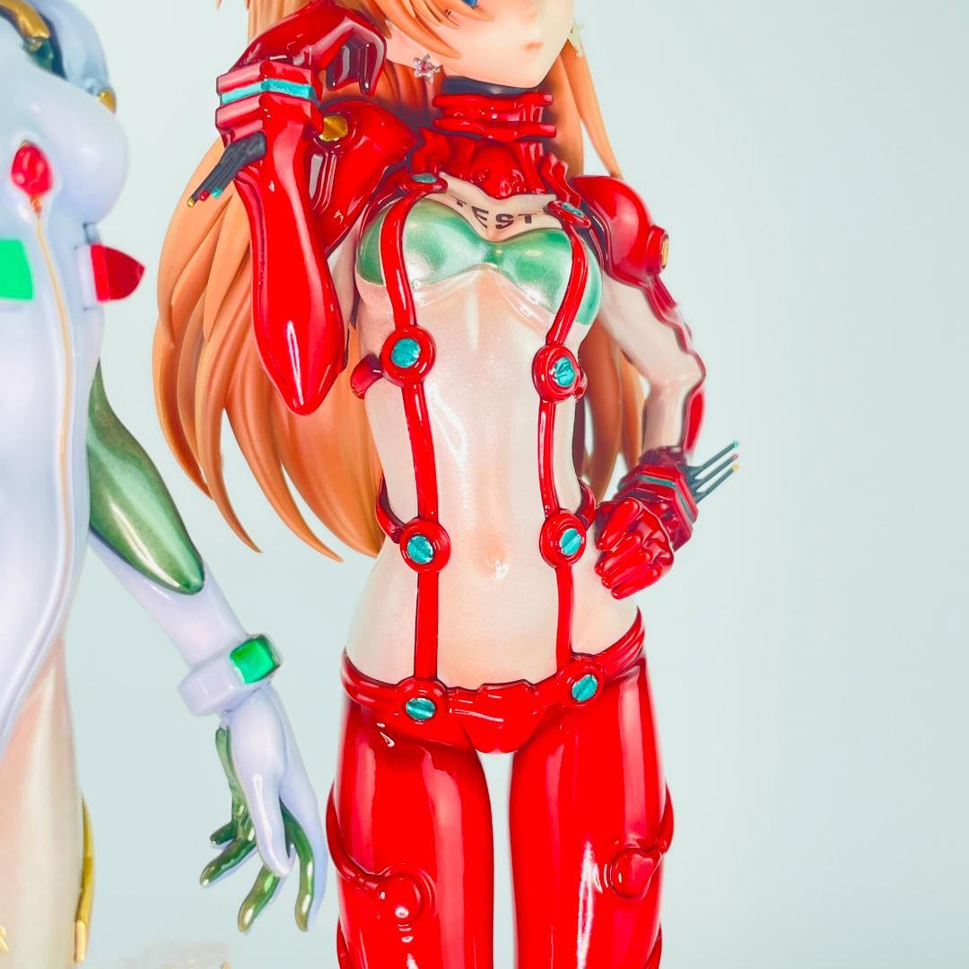 全塗装完成品 綾波レイ アスカ エヴァ クリスマス フィギュア ガレージキット