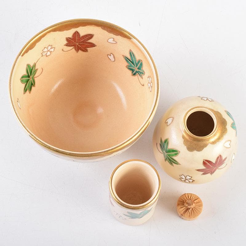 茶道具 桑茶箱 在銘 茶碗 桐蒔絵棗など 九点一式 仕