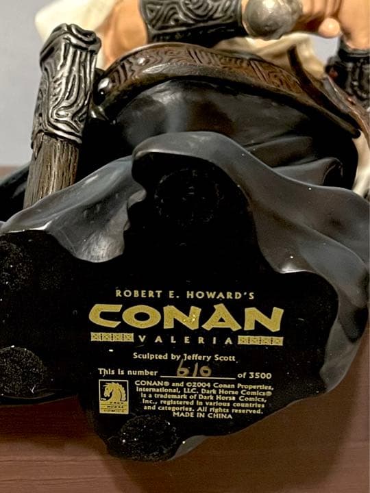 コナン・ザ・グレート　バレリア　フィギュア　J・スコット監修シリアルナンバー入り