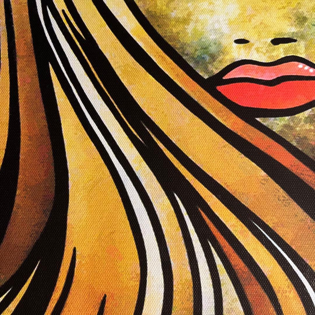 キャンバスプリントoriental girl 絵画 額付き インテリア