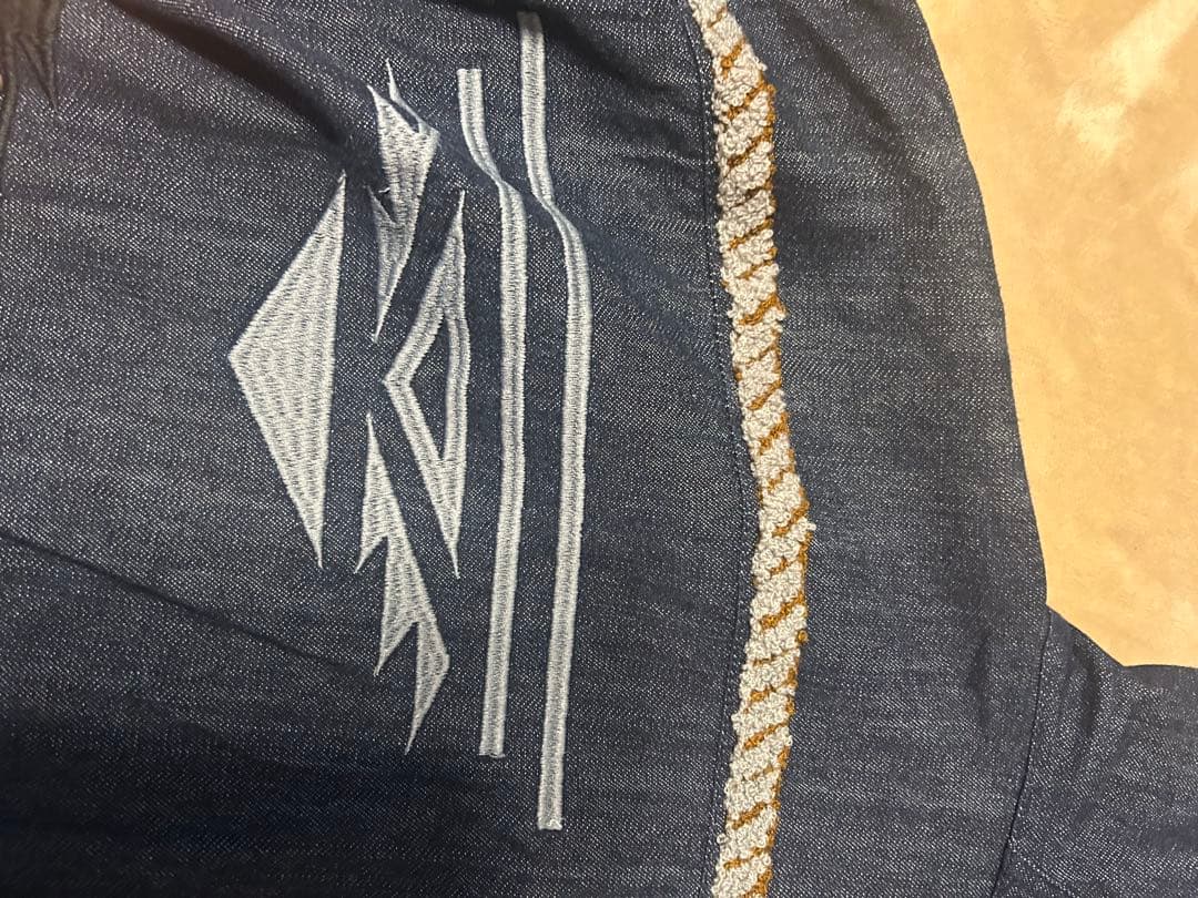 チャイハネ　刺繍入りデニムジャケット・パンツセットアップ