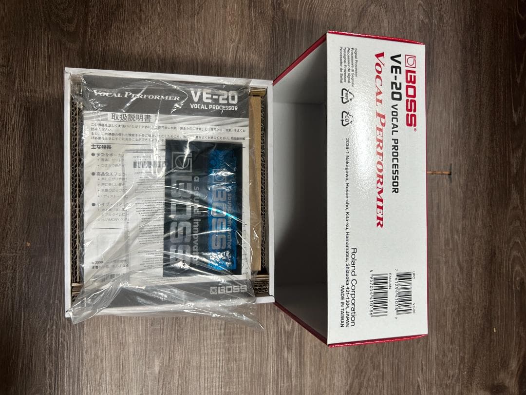 【美品】BOSS VE-20 ボーカルプロセッサー　電源ケーブル・箱付