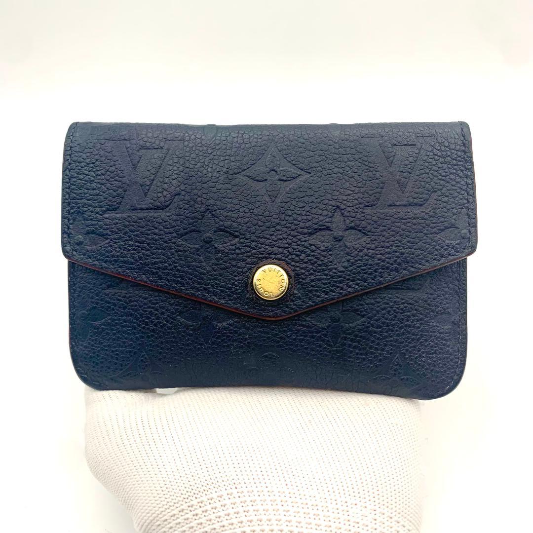 美品✨ ルイヴィトン ポシェットクレ マリーヌルージュ アンプラント 革 財布