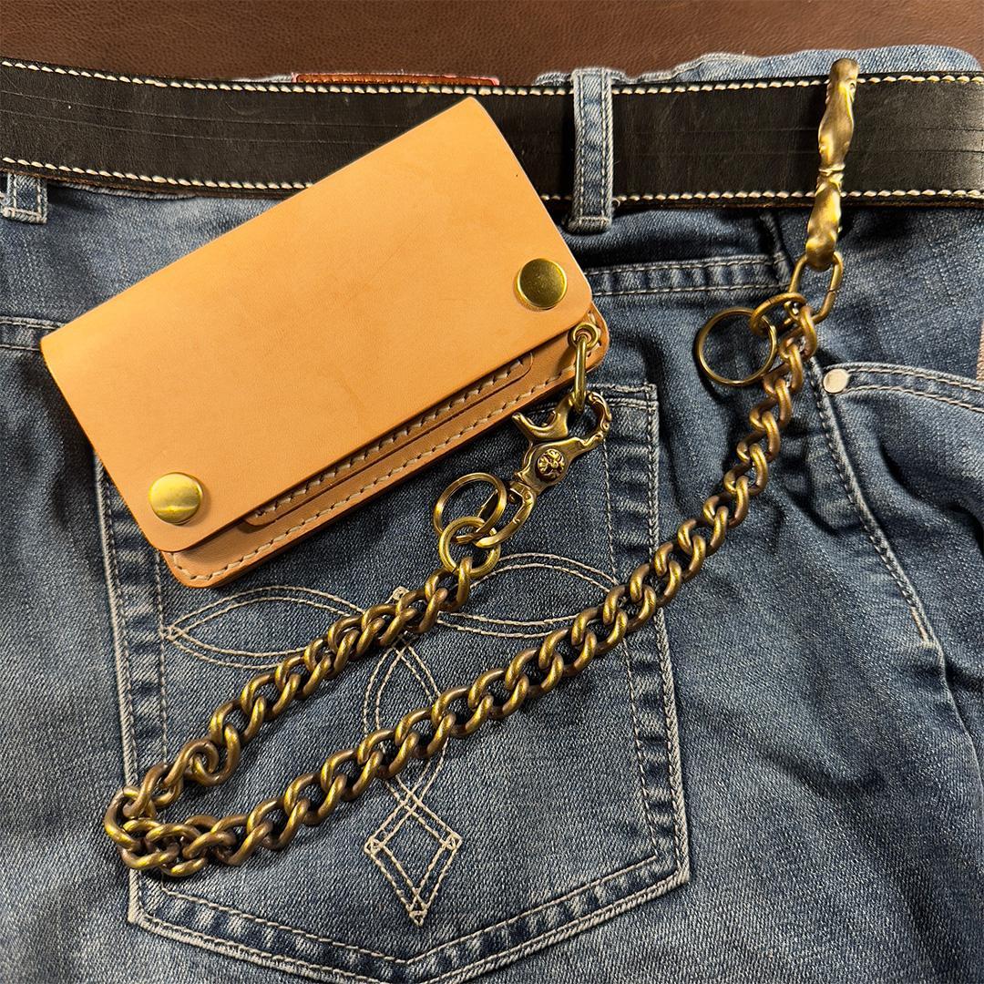 ヴィンテージ感漂う喜平ウォレットチェーン｜エイジング加工済み｜WC-KBE-55