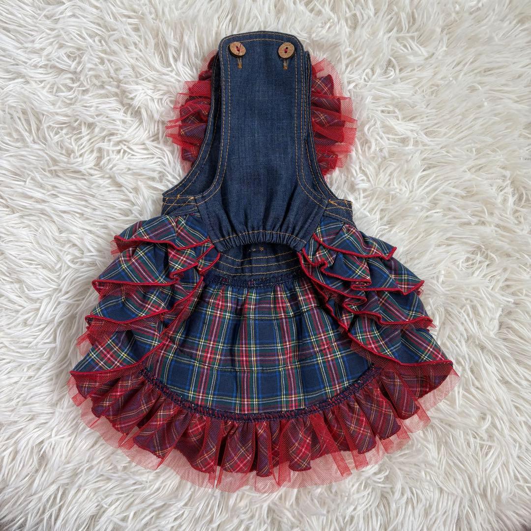 Luxe birdie プレイドデニムスカート ネイビー SS - メルカリ