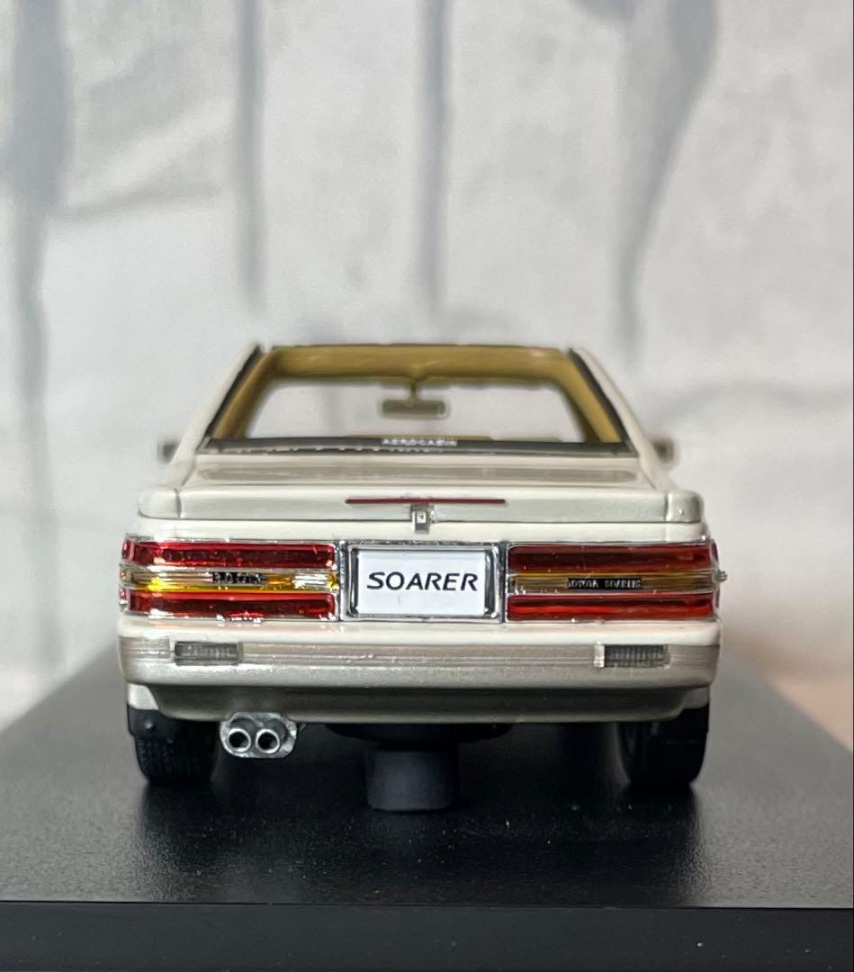 トヨタソアラ3.0エアロキャビン　マーク43クリスタルホワイト1/43ミニカー