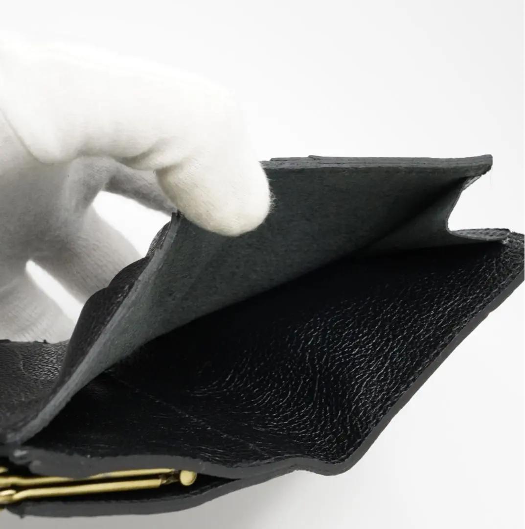 未使用 イルビゾンテ IL BISONTE がま口 二つ折り財布 コンパクト