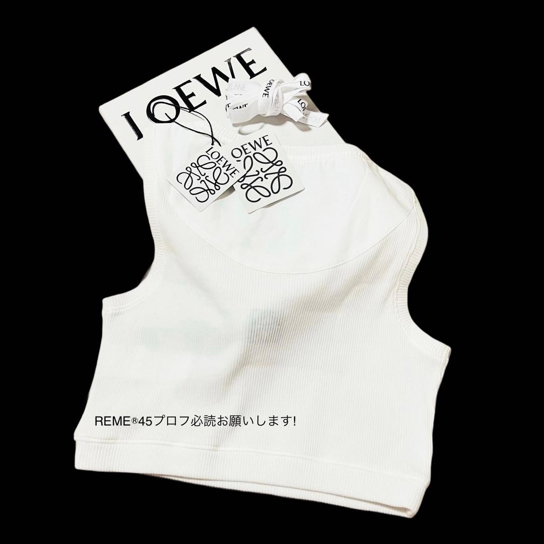 【未使用】正規品 LOEWE ロエベ クロップド アナグラム 刺繍 タンクトップ