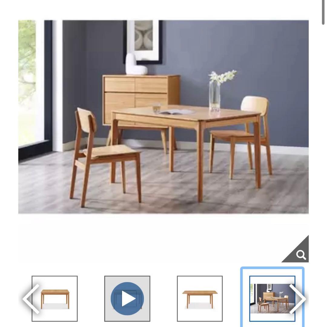 Greenington 伸縮式バンブーダイニングテーブル