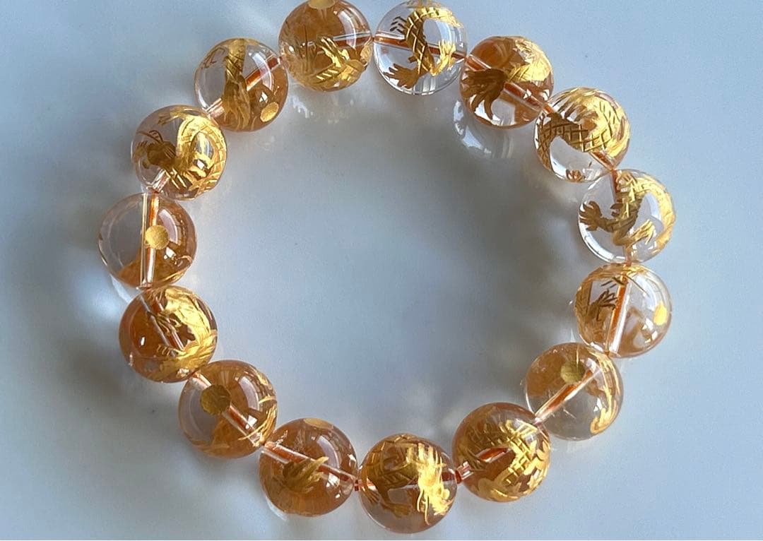 ✨二翼のパパ 様お取り置き分✨超美品✨ヒマラヤ水晶　ブレスレット✨龍