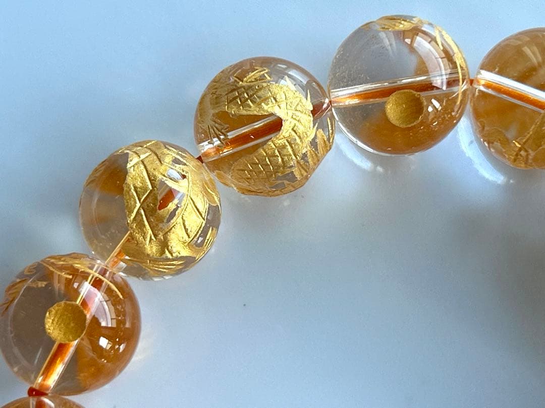 ✨二翼のパパ 様お取り置き分✨超美品✨ヒマラヤ水晶　ブレスレット✨龍