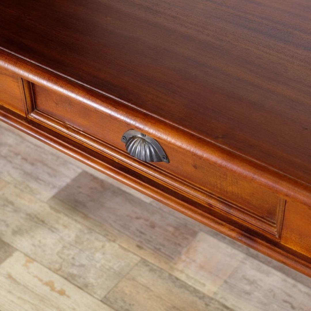 A 新品 アジアン ダイニングテーブル L コロニアル 4人 カントリー