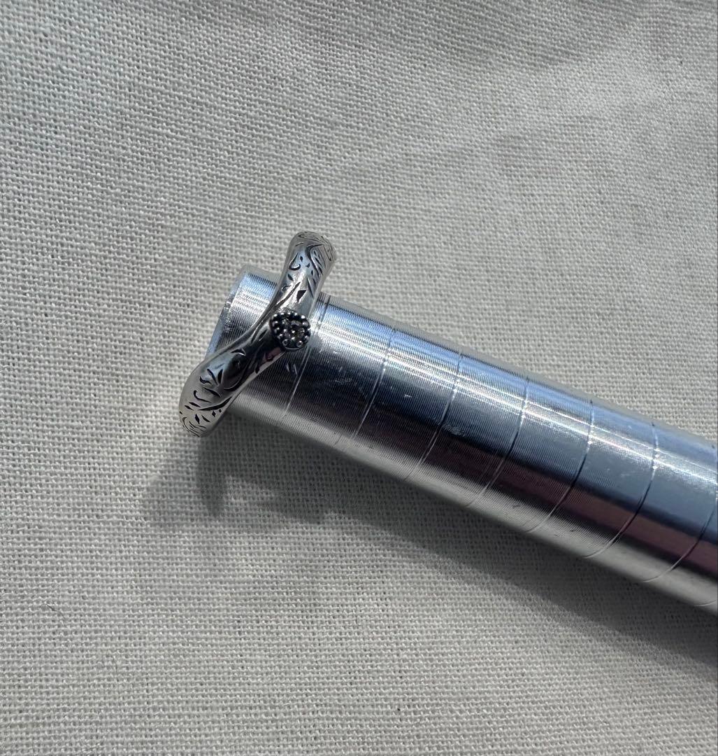 agete アガット　シルバー　ダイヤ　リング　11号　ヴィンテージ感