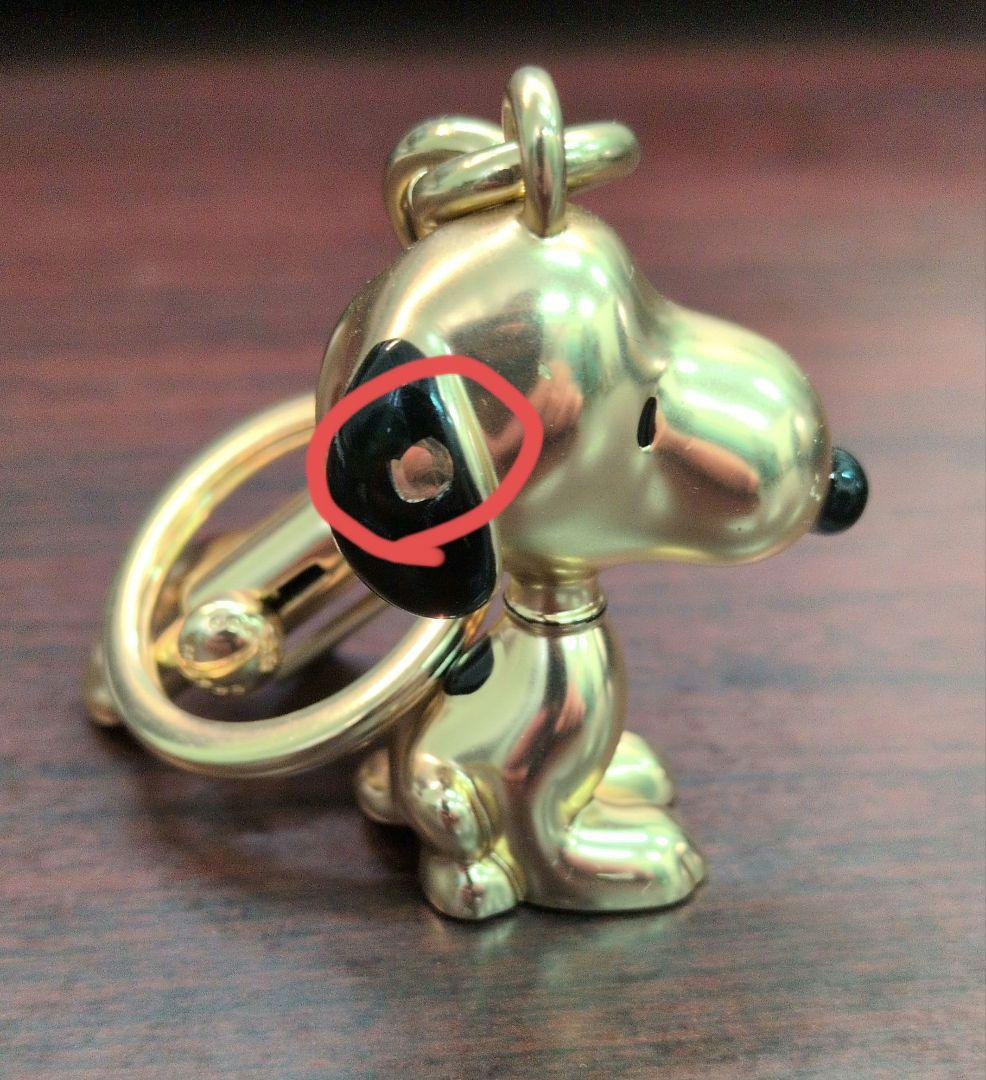 ぶん(訳あり)スヌーピー メタル バッグチャーム ゴールド