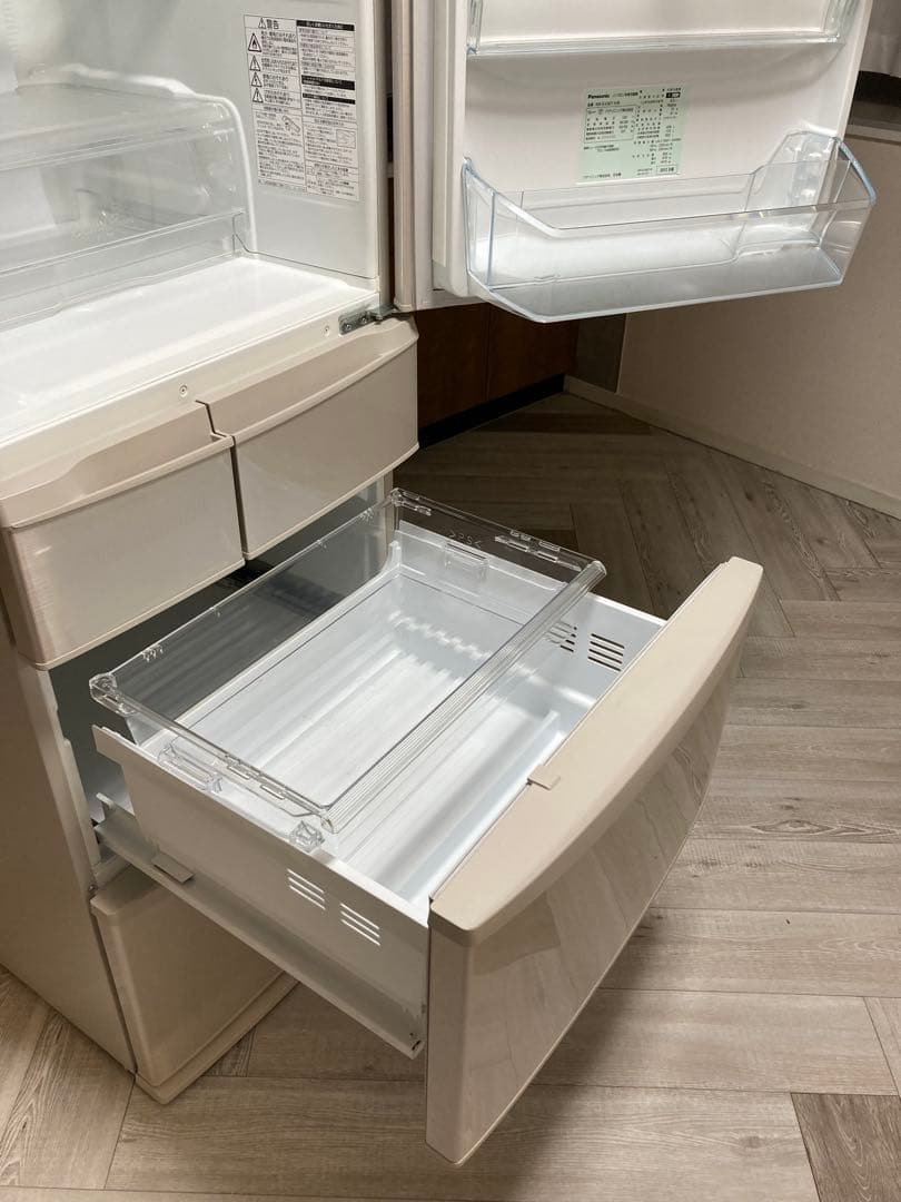 美品　Panasonic 冷蔵庫 NR-E436TL-N 自動製氷　フルオープン