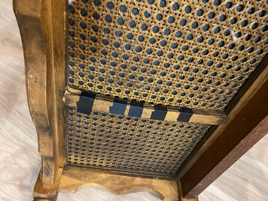 カリモクコロニアル木製クラシック電話台 ライティングビューロ ろくろ