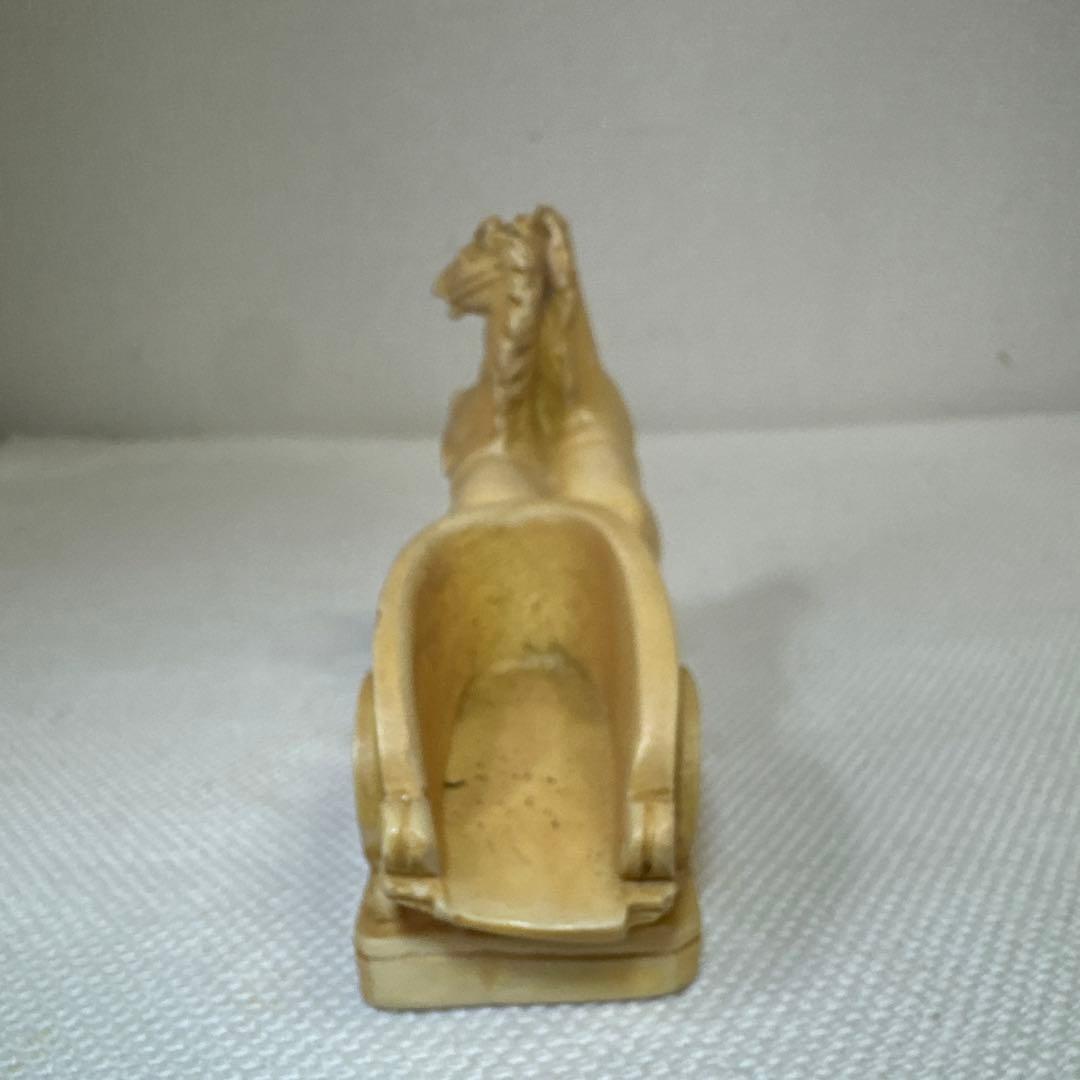 ギリシャ古代裸のりんごを持つ女性 馬の二輪車 2個セット イタリア