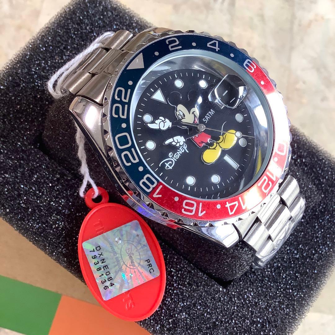 新品未使用!完動品! ミッキーマウス腕時計 ジャパンムーブメント 電池交換済み