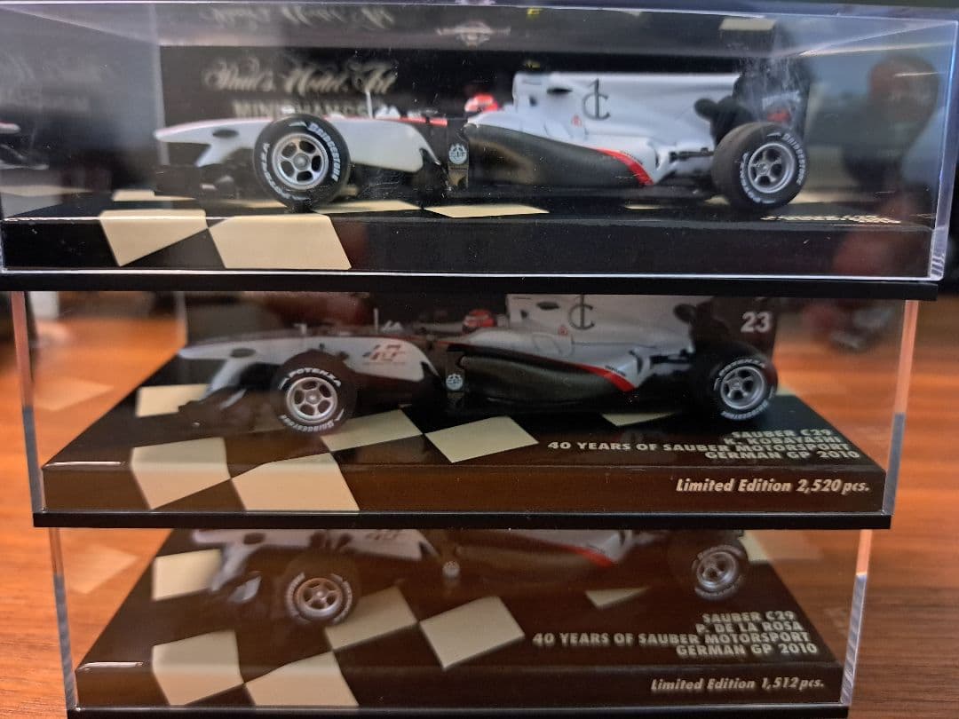 F1 ザウバー C29 小林可夢偉 デラロサ 3台セット ミニチャンプス1/43