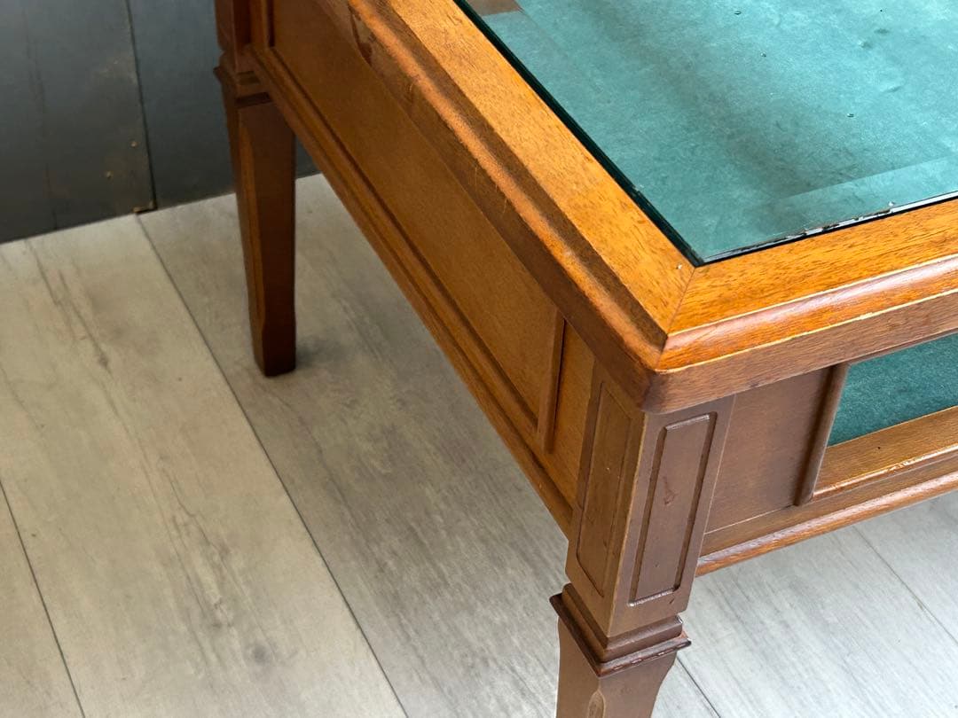 希少　maruni マルニ　オールドマルニ　ガラステーブル　ローテーブル　YZ