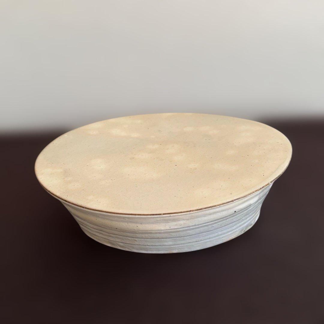 2/1まで限定値下げ：希少：花岡隆 粉引台皿 高台 - メルカリ