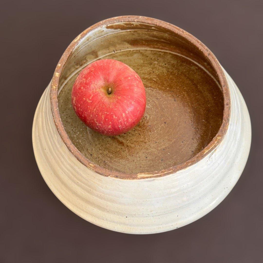 希少：花岡隆　粉引台皿　高台