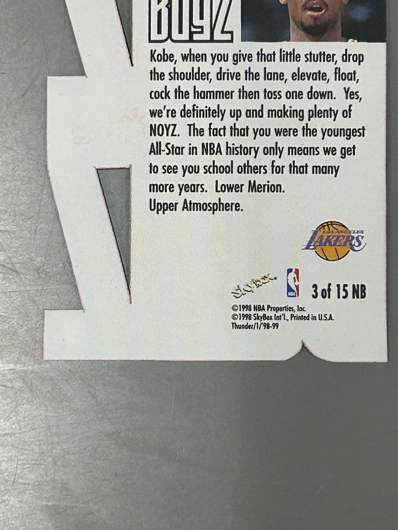 その他 1998-99 KOBE SkyBox Thunder NOYZ BOYZ