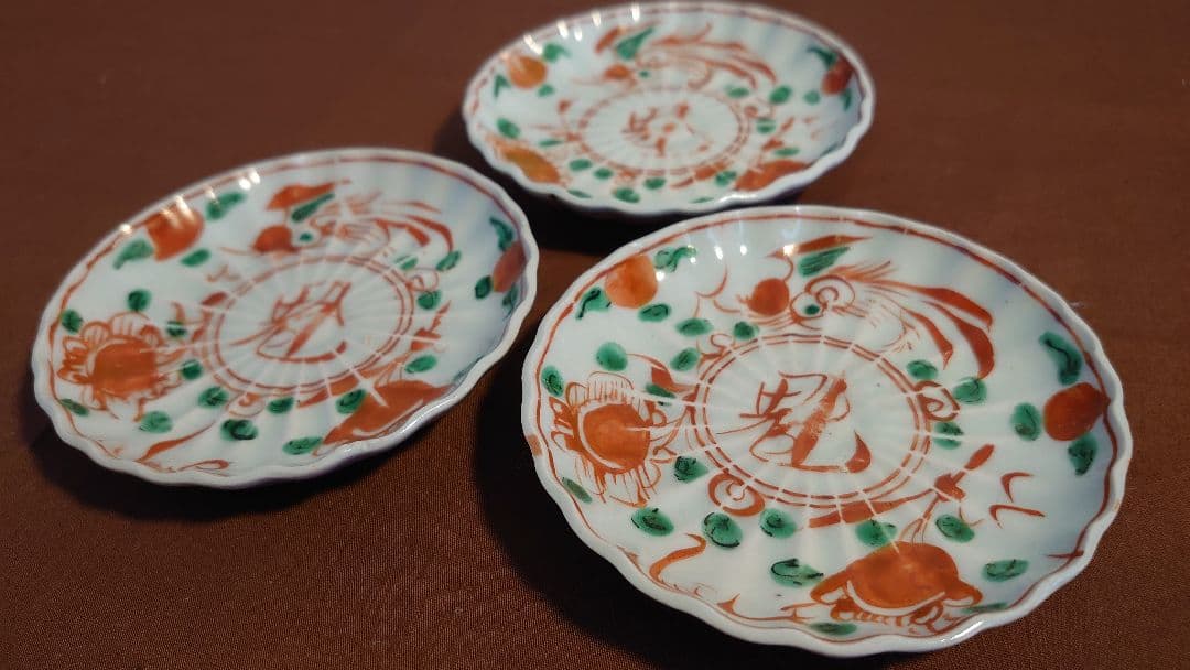 呉須赤絵赤絵春日山窯木米古玩中国美術アンティーク赤絵蔵出し1客