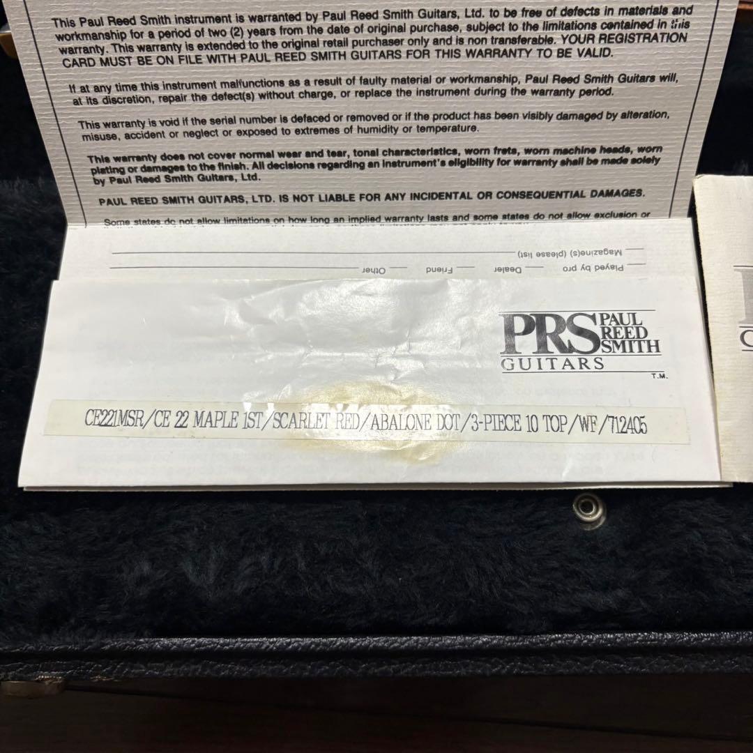 ギター PRS CE22 1995 10 top