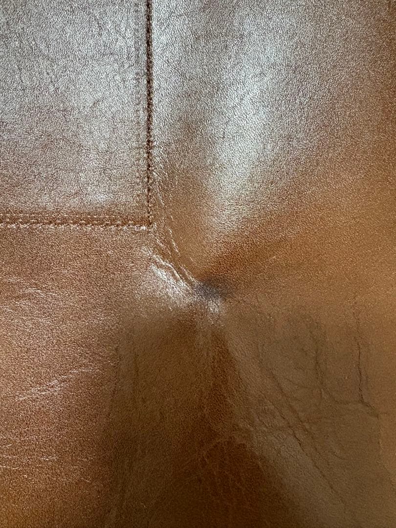 BEAMSBOY レザーハンドバッグ