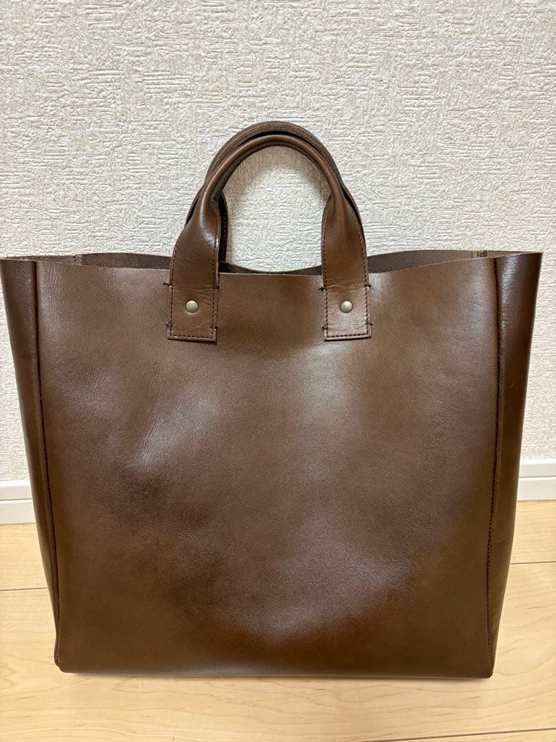 BEAMSBOY レザーハンドバッグ