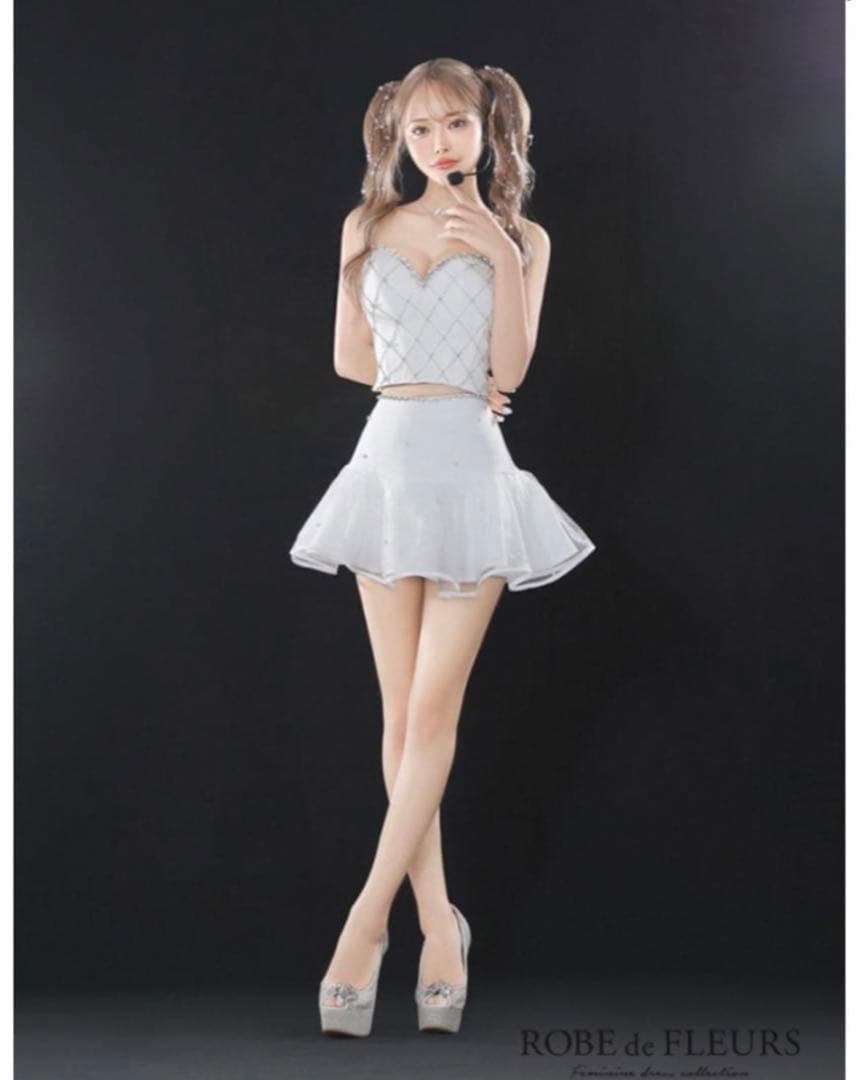 ROBE de FLEURS 如月れいちゃんコラボ　fm3758 white/M