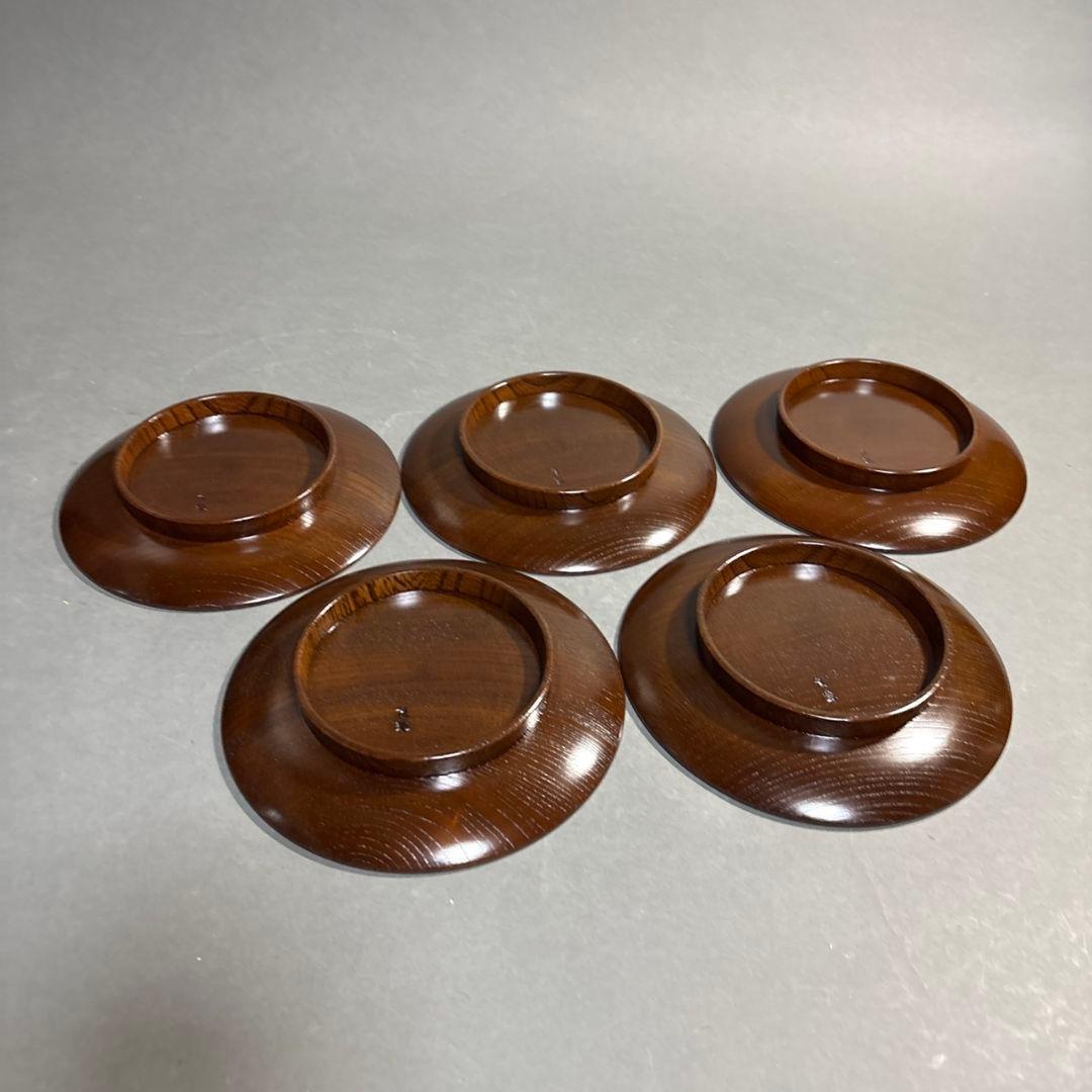 人間国宝　川北良造　銘々皿　５客　共箱