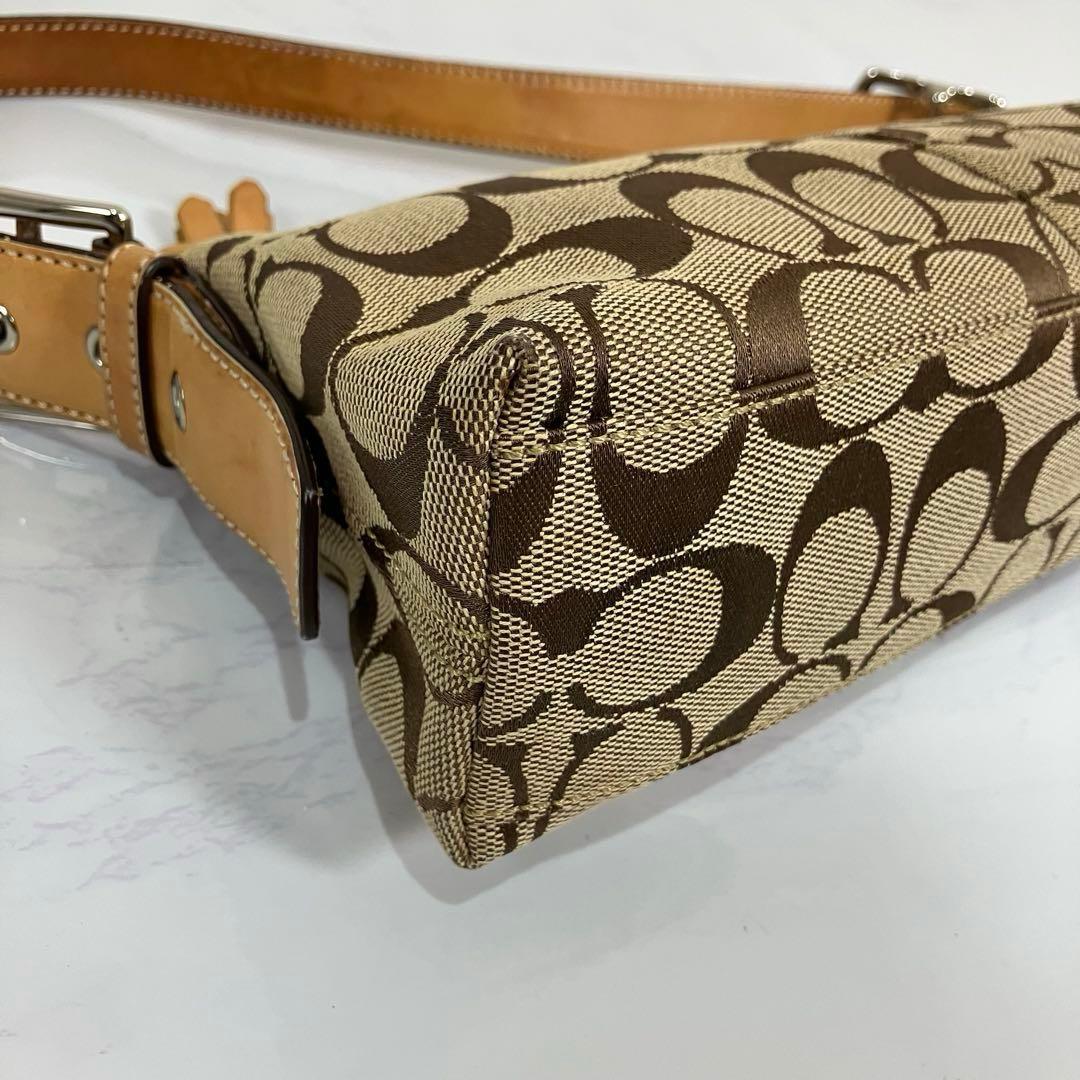 COACH コーチ 6371 アクセサリーポーチ シグネチャー　ワンショルダー